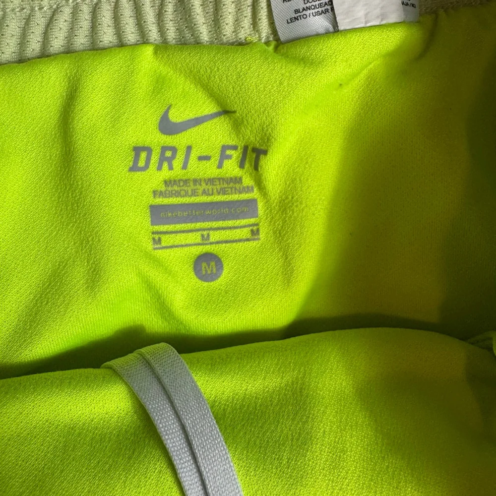 Women's Nike Neon Green & White Tie-Dye Athletic Shorts M